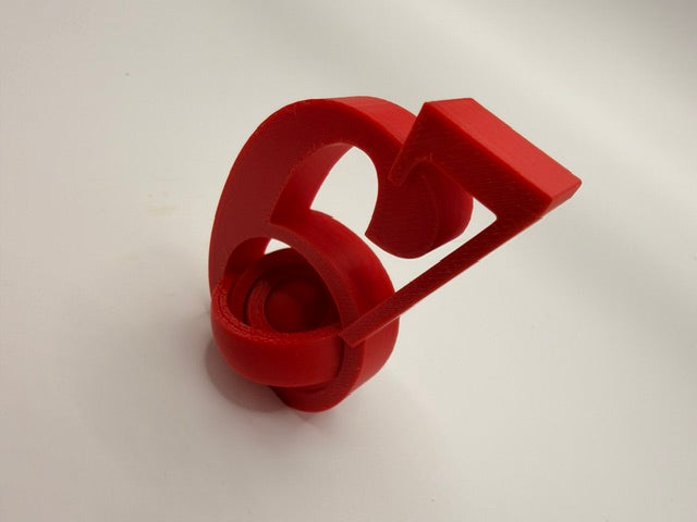 67 Red Fidget Spinner